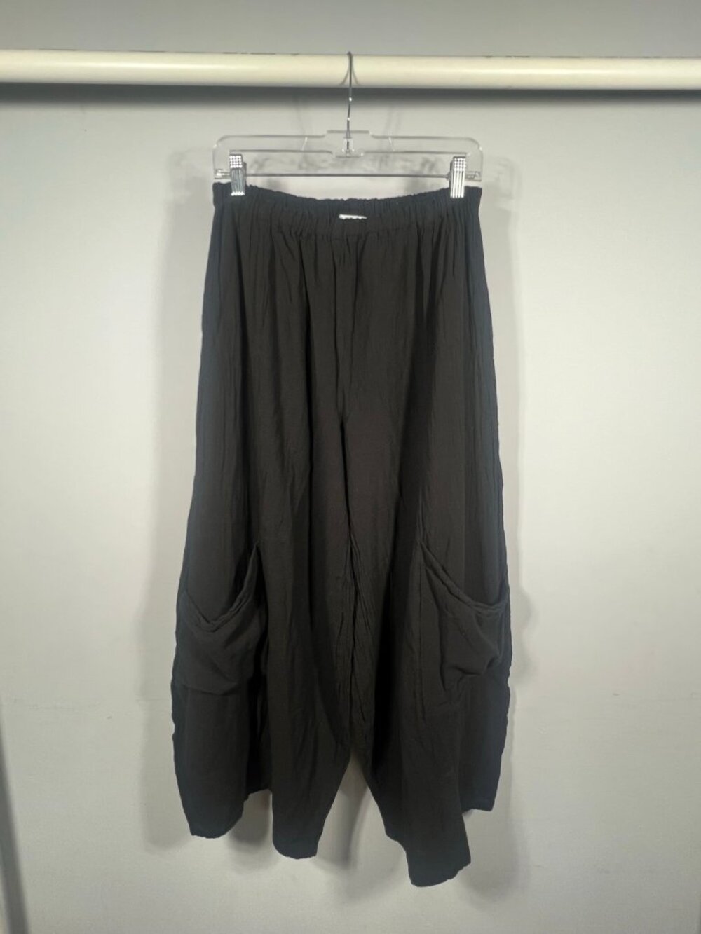 Oh My Gauze Pants Womens Wide Leg Balloon Pants Cotton 2 Lagenlook Boho